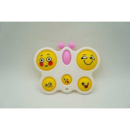 Jucarie Antistres Flippy - Fidget Toy, Simple Dimple, Fluture, Alb-4