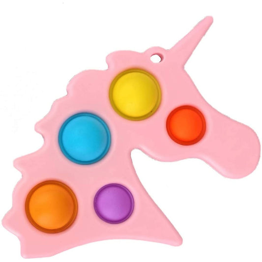 Jucarie Antistres Flippy - Fidget Toy, Simple Dimple, Unicorn, Roz-0