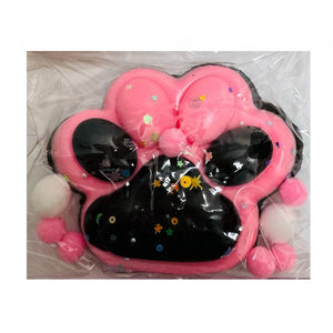 Jucarie Antistres Squishy, Flippy, cu Revenire Lenta, Model Labuta de Pisica, cu Stelute, 12 cm, 220g, Pinch Family, Ambalaj Transparent, Roz Negru-0
