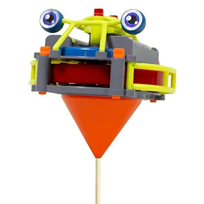 Jucarie circuit pentru copii, Flippy, Broscuta pe monociclu, Galben-3