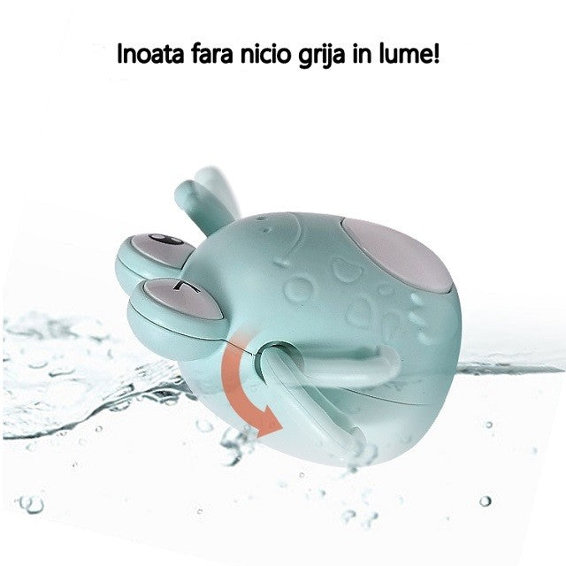 Jucarie de baie pentru copii, Flippy, broscuta bleu-2