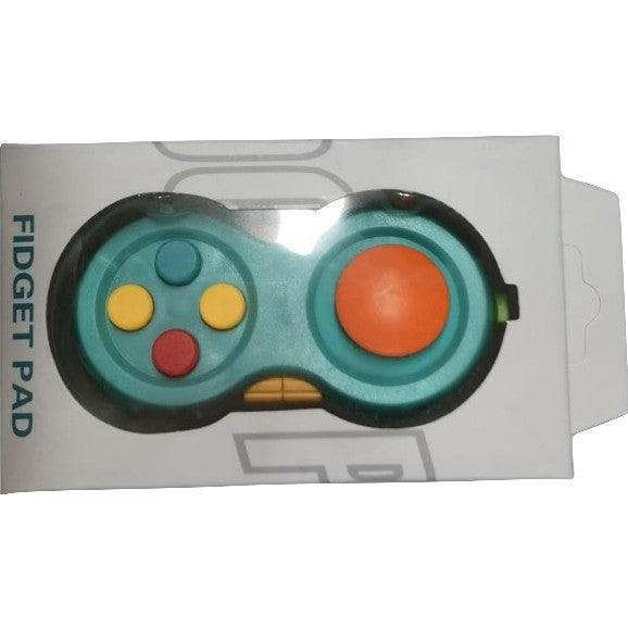 Jucarie interactiva antistres Fidget Pad, pentru copii, Multicolora Albastru, + 3 ani, Flippy-1
