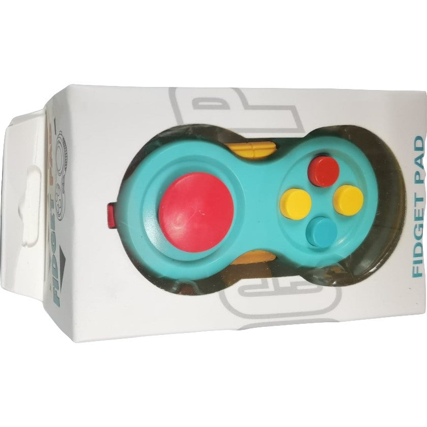 Jucarie interactiva antistres Fidget Pad, pentru copii, Multicolora Albastru, + 3 ani, Flippy-0
