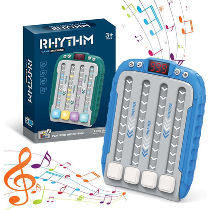 Jucarie Interactiva, Flippy, Joc Rhythm, +3 Ani, din ABS, 6 Niveluri, 15 x 3 x 11 cm, Functie Muzicala, Albastru-4