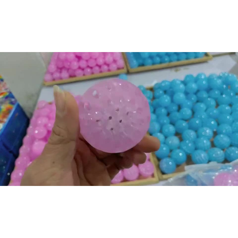Jucarie Interactiva, Flippy, Minge Saltareata Crystal Ball, cu Banda Elastica, 6 cm, +7 Ani, din Plastic, Roz-2