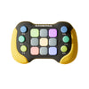 Jucarie Interactiva Flippy, Tip Consola Pop It, 6 butoane functionale, 5 Moduri de Joc, 600 Niveluri, + 3 ani, Galben/Negru-0
