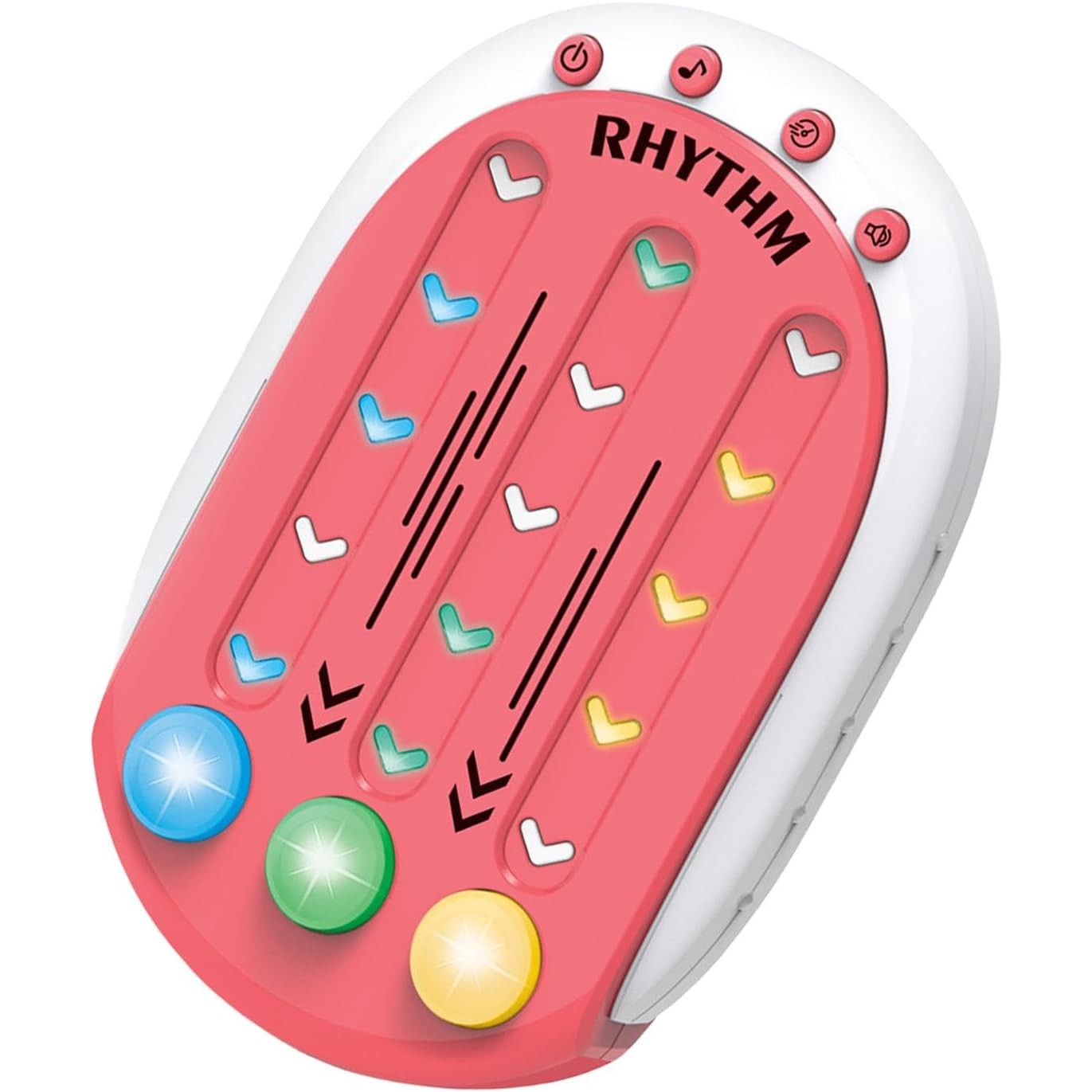 Jucarie Interactiva, Flippy, Tip Jocuri Ritmice, +3 Ani, din ABS, 8 Niveluri de Joc, 9.5 x 2.5 x 13.6 cm, Rosu-0