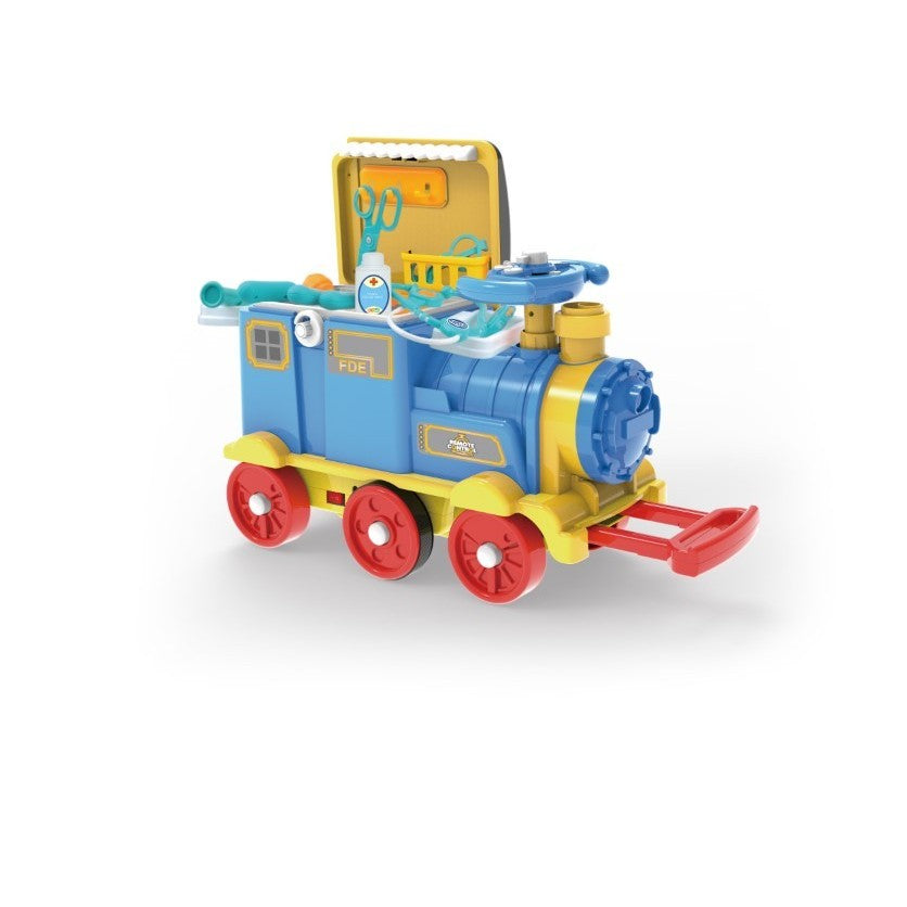 Jucarie locomotiva cu telecomanda si set prim ajutor-0