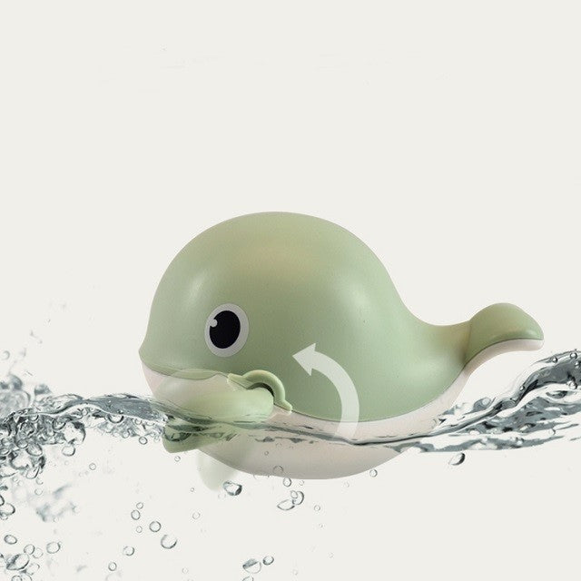 Jucarie pentru baie pentru copii, Flippy, balena verde, Resigilat-3