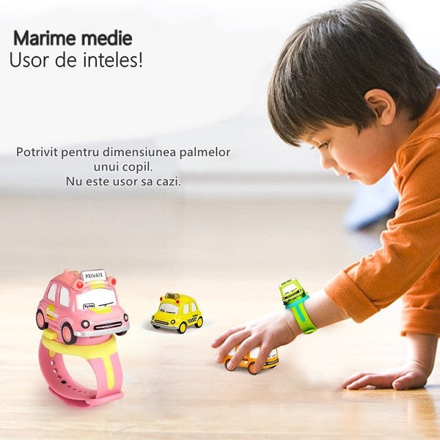 Jucarie pentru copii, Flippy, Masina-ceas, Galben-4