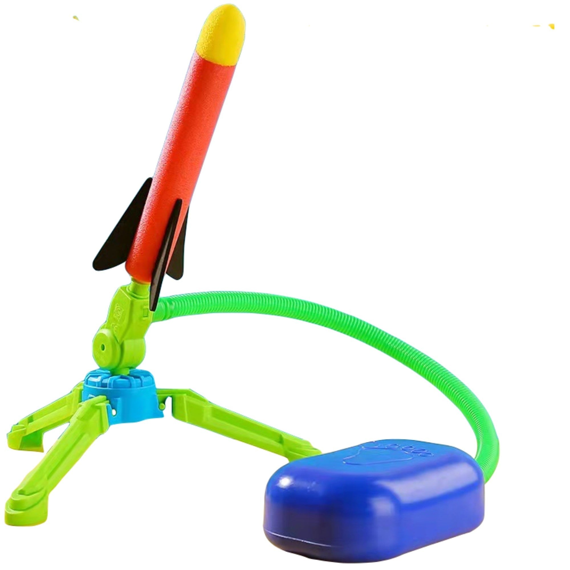 Jucarie pentru copii, lansator rachete cu piciorul, un lansator, 3 rachete, fara lumina, model 2-1