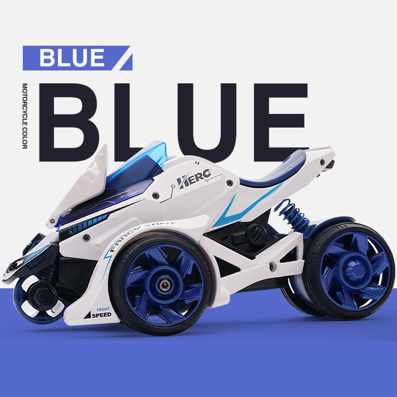 Jucarie pentru copii, masina cu extensie de motocicleta 2 in 1, albastra-2