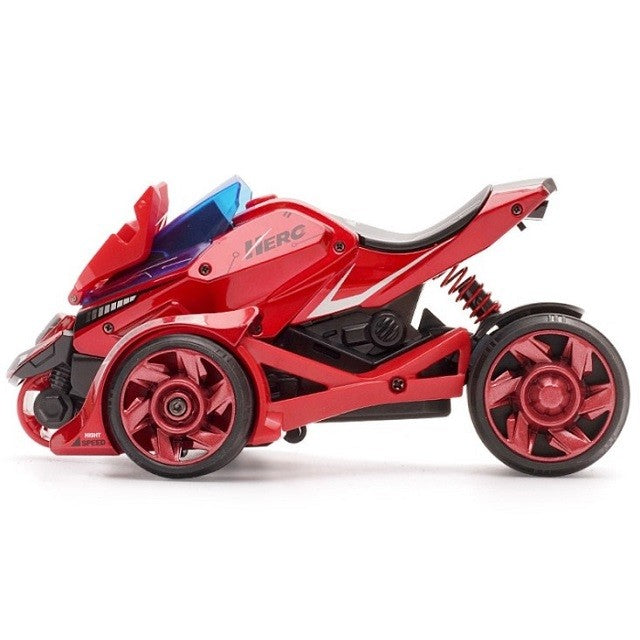 Jucarie pentru copii, masina cu extensie de motocicleta, 2 in 1, rosie-2