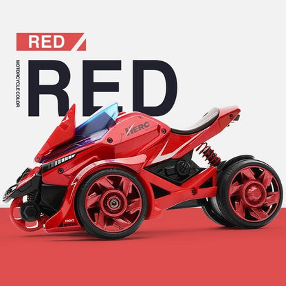 Jucarie pentru copii, masina cu extensie de motocicleta, 2 in 1, rosie-4