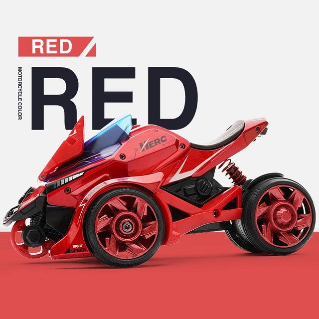 Jucarie pentru copii, masina cu extensie de motocicleta, 2 in 1, rosie-4