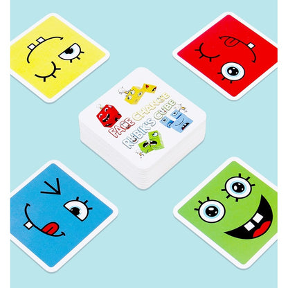 Jucarie Pentru Copii Montessori Flippy, Cub din Lemn, Asamblare Fete, 64 de Carti Distractive, Clepsidra si Clopotel inclus, pentru Baieti si Fete, Varsta +3 ani, Educativ, Cutie din carton, 21 x 21 x 5.5 cm, multicolor-3