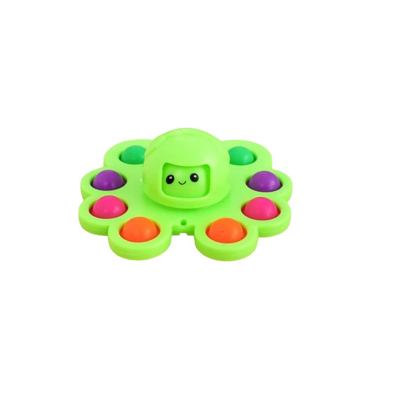 Jucarie Pop It, Flippy, Fidget Toy, Antistres, Senzoriala, Crab, Verde-0