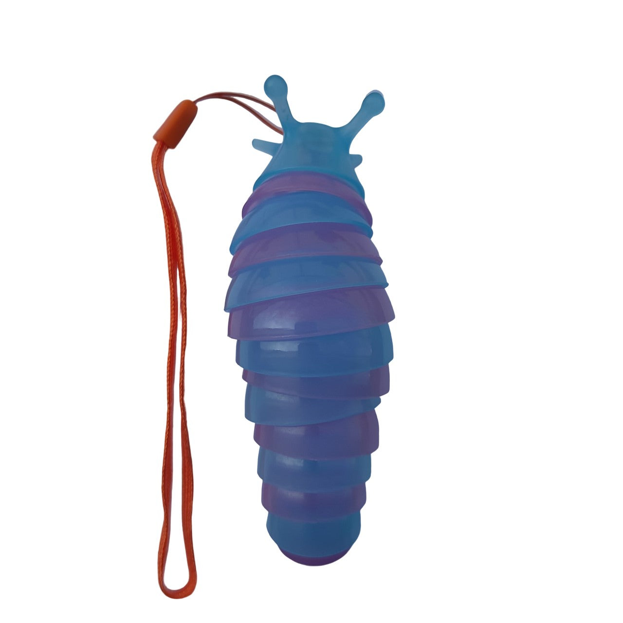 Jucarie Senzoriala Antistres, Flippy, Fidget Toys, Omida Curcubeu, 11 cm, +3 Ani, Albastru/Mov-0