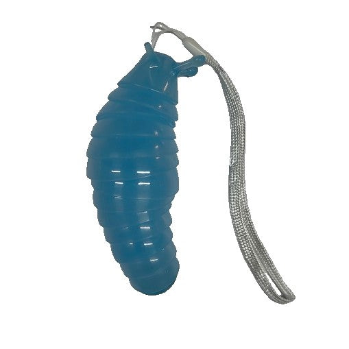 Jucarie Senzoriala Antistres, Flippy, Fidget Toys, Omida Tip Breloc, 11 cm, +3 Ani, Albastru Transparent-1