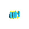 Jucarie Senzoriala Antistres, Flippy, Fidget Twist, cu Miscari Infinite de Decompresie, 2 Culori, Galben/Albastru, + 3 ani-0