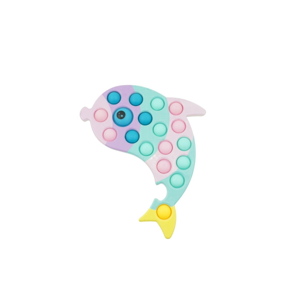 Jucarie senzoriala antistres, Simple Dimple, Delfin, Macarons,Flippy-5