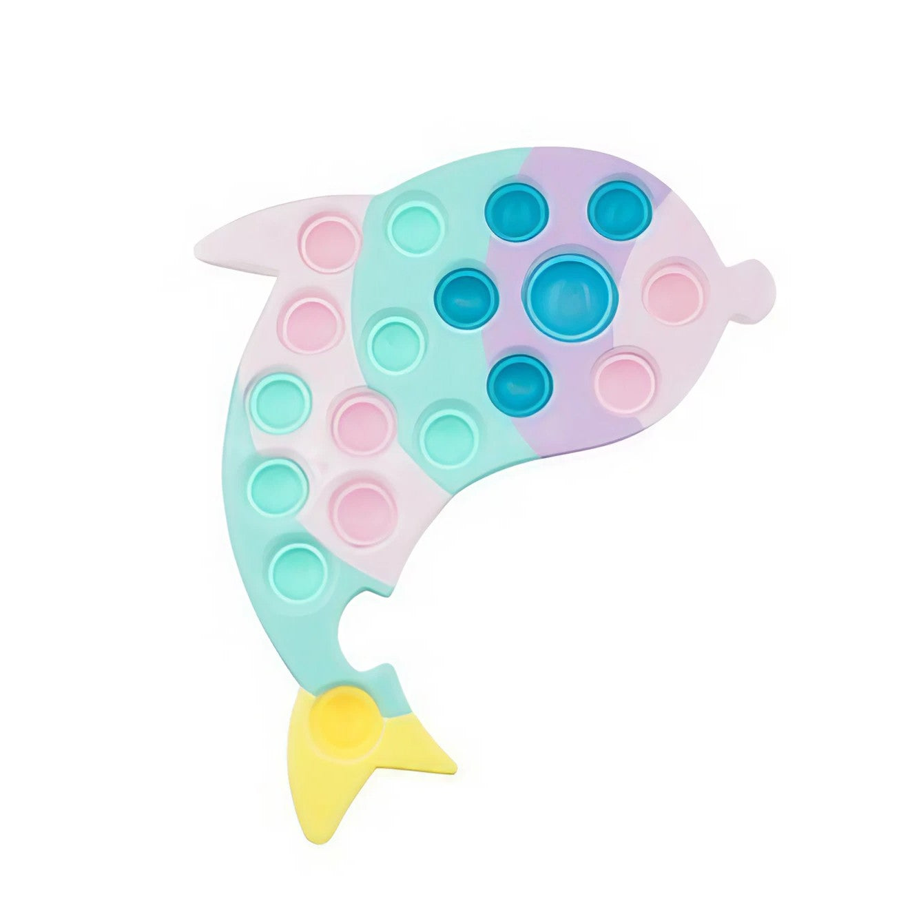 Jucarie senzoriala antistres, Simple Dimple, Delfin, Macarons,Flippy-0