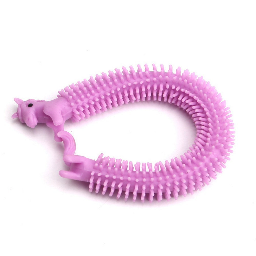 Jucarie senzoriala elastica Flippy, Fidget Noodle, Antistres, Culori Random-7