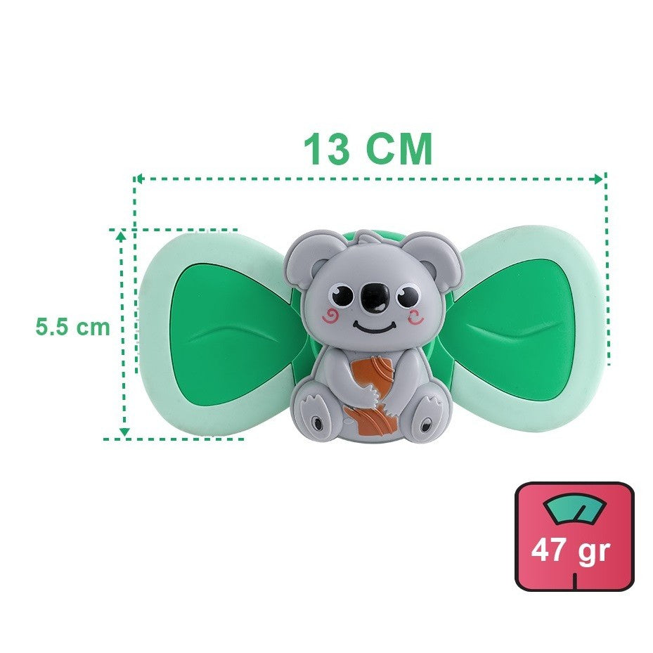 Jucarie Spinner pentru copii cu 2 laturi, Spinimals Premium Koala, Verde-3