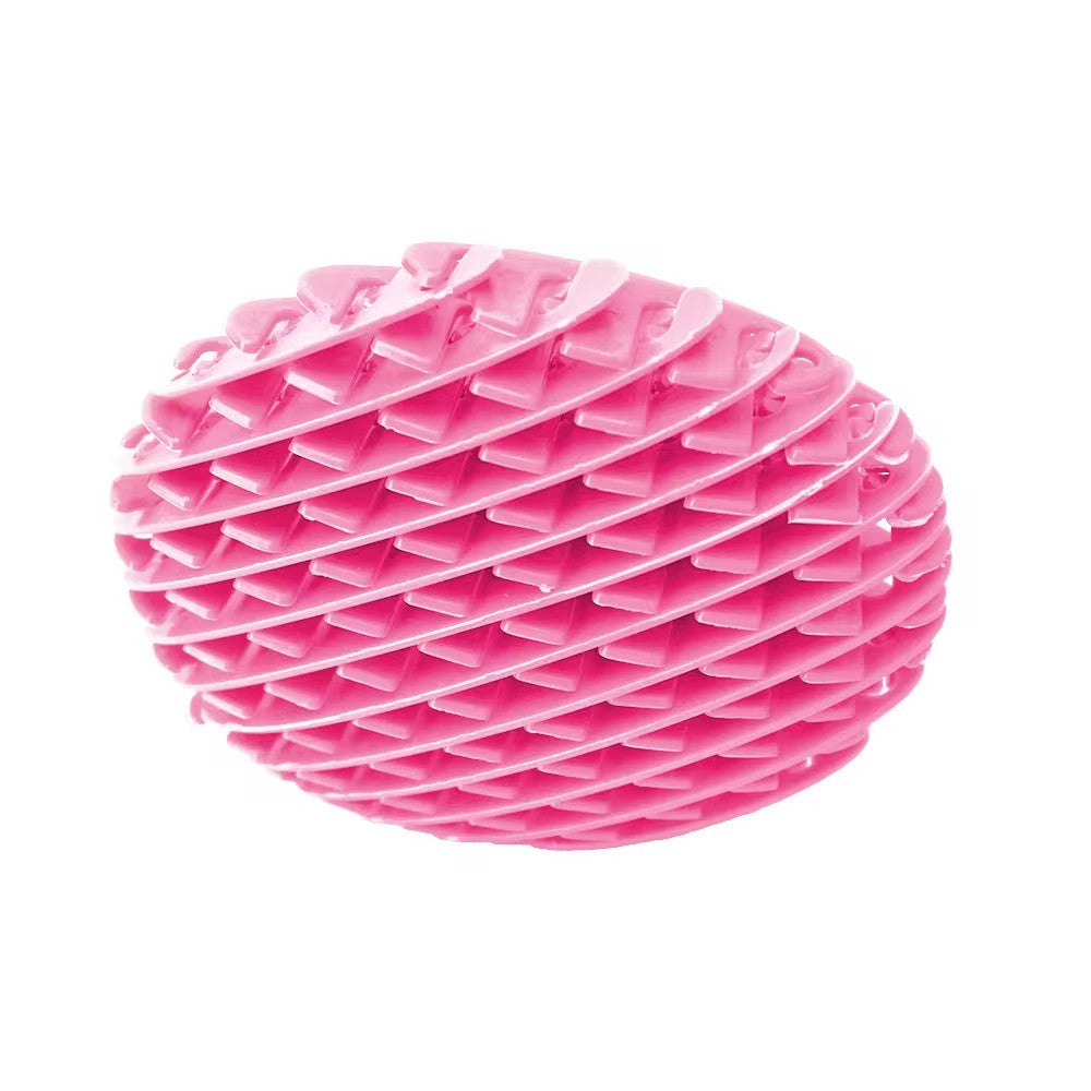 Jucarie Worm Fidget de Decompresie, Flippy, Anti Stres, Dimensiune Compacta 10 cm, Dimensiune Extinsa 24.5 cm, Roz-4