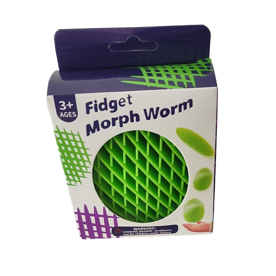 Jucarie Worm Fidget de Decompresie, Flippy, Anti Stres, Dimensiune Compacta 10 cm, Dimensiune Extinsa 24.5 cm, Verde-2