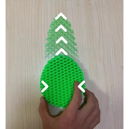 Jucarie Worm Fidget de Decompresie, Flippy, Anti Stres, Dimensiune Compacta 10 cm, Dimensiune Extinsa 24.5 cm, Verde-4