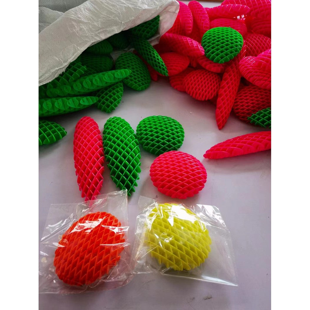 Jucarie Worm Fidget de Decompresie, Flippy, Anti Stres, Dimensiune Compacta 10 cm, Dimensiune Extinsa 24.5 cm, Verde-9