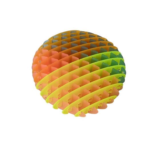 Jucarie Worm Fidget de Decompresie, Flippy, Anti Stres, Dimensiune Compacta 10 cm, Dimensiune Extinsa 24.5 cm, Multicolor-0