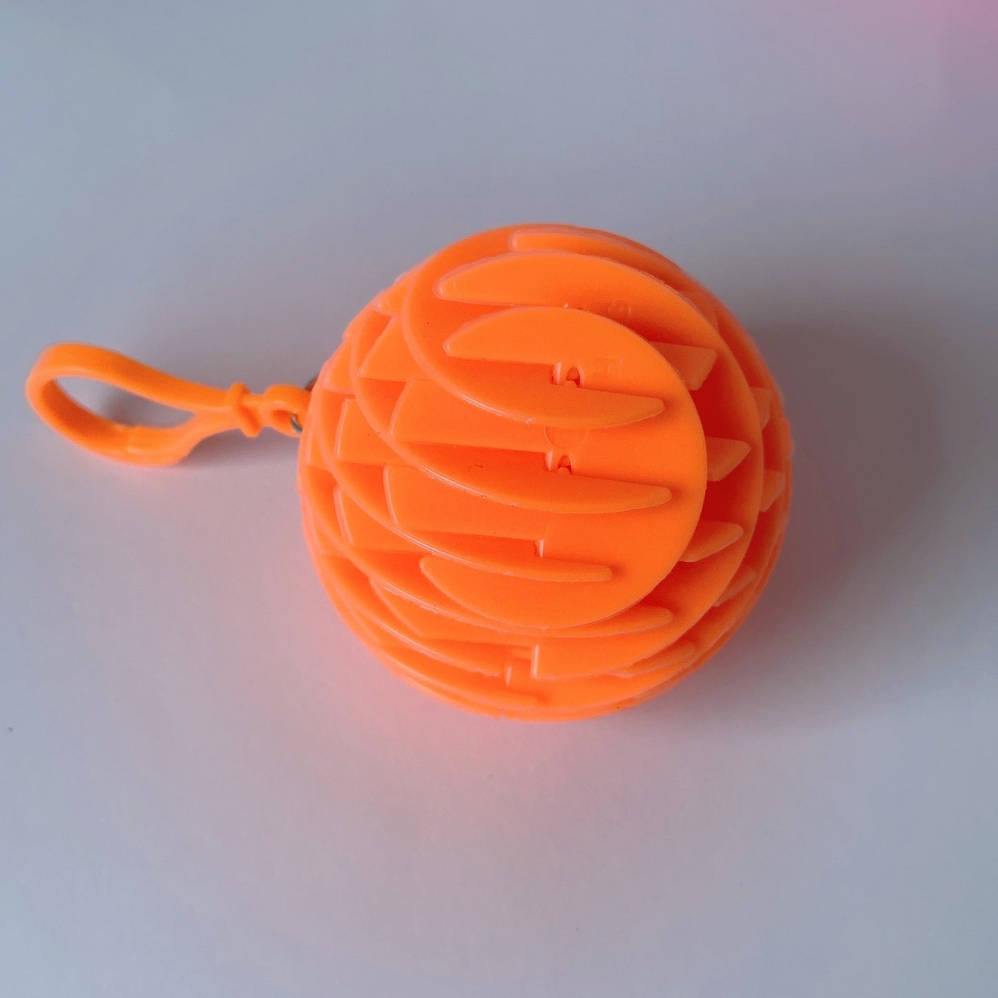 Jucarie Worm Fidget de Decompresie, Flippy, Anti Stres, Dimensiune Compacta 6 cm, Dimensiune Extinsa 15.5 cm, Portocaliu-4