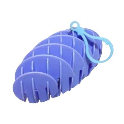 Jucarie Worm Fidget de Decompresie, Flippy, Anti Stres, Dimensiune Compacta 6 cm, Dimensiune Extinsa 15.5 cm, Albastru eschis-2