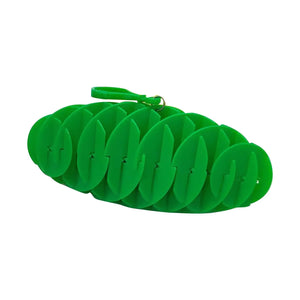 Jucarie Worm Fidget de Decompresie, Flippy, Anti Stres, Dimensiune Compacta 6 cm, Dimensiune Extinsa 15.5 cm, Verde-0