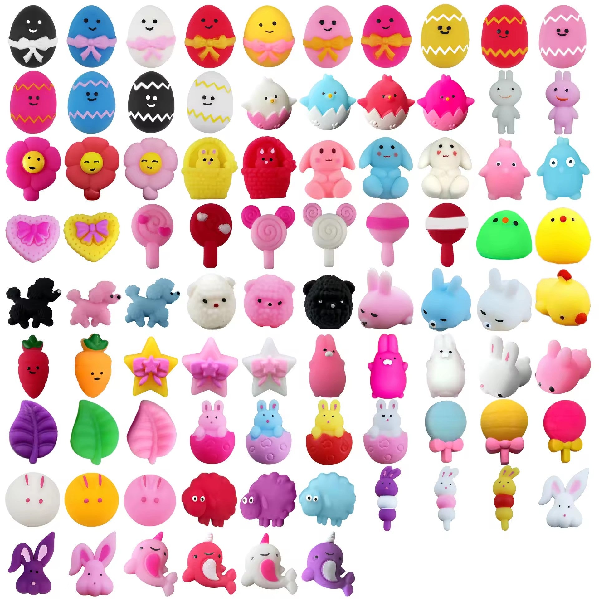 Jucarii Senzoriale Fidget Toy Squishy, Flippy, Anti-Stres, +3 Ani. Model Tematic Paste, Multicolor-0