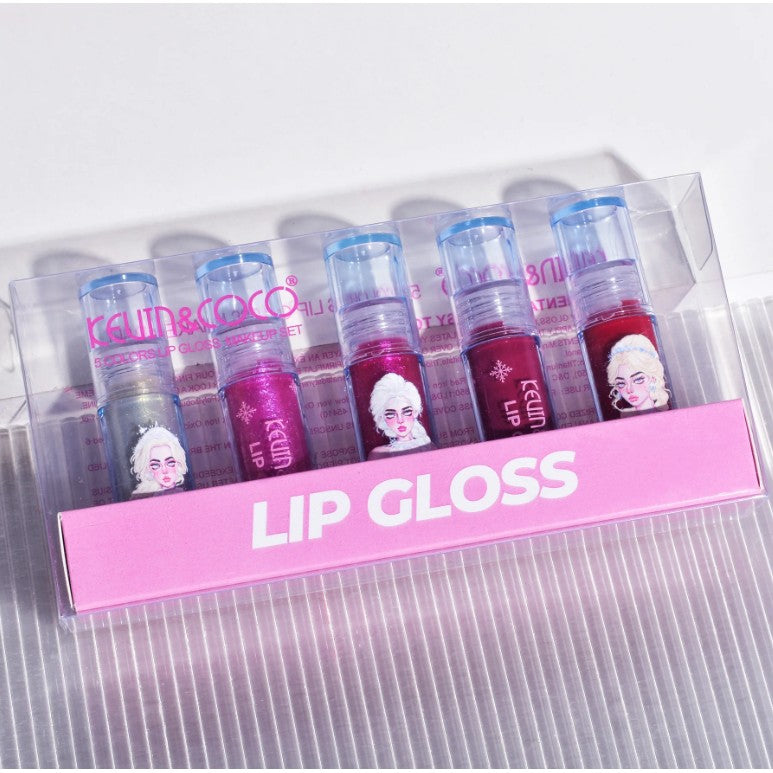 Set de Machiaj Kevin&Coco, 30 de Culori, Farduri de Pleoape, Iluminatoare Lichide, Lip Gloss-uri, Blush, Glitter, Model Regina Ghetii, 24.5x21.2x8.7 cm, Multicolor-6