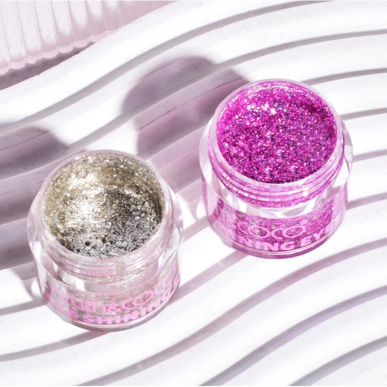 Set de Machiaj Kevin&Coco, 30 de Culori, Farduri de Pleoape, Iluminatoare Lichide, Lip Gloss-uri, Blush, Glitter, Model Regina Ghetii, 24.5x21.2x8.7 cm, Multicolor-9