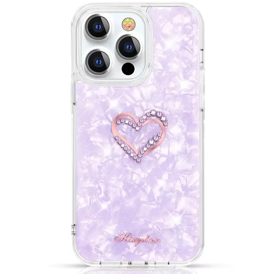 Husa Kingxbar Epoxy Series cu Swarovski Crystals iPhone 13 Pro Max