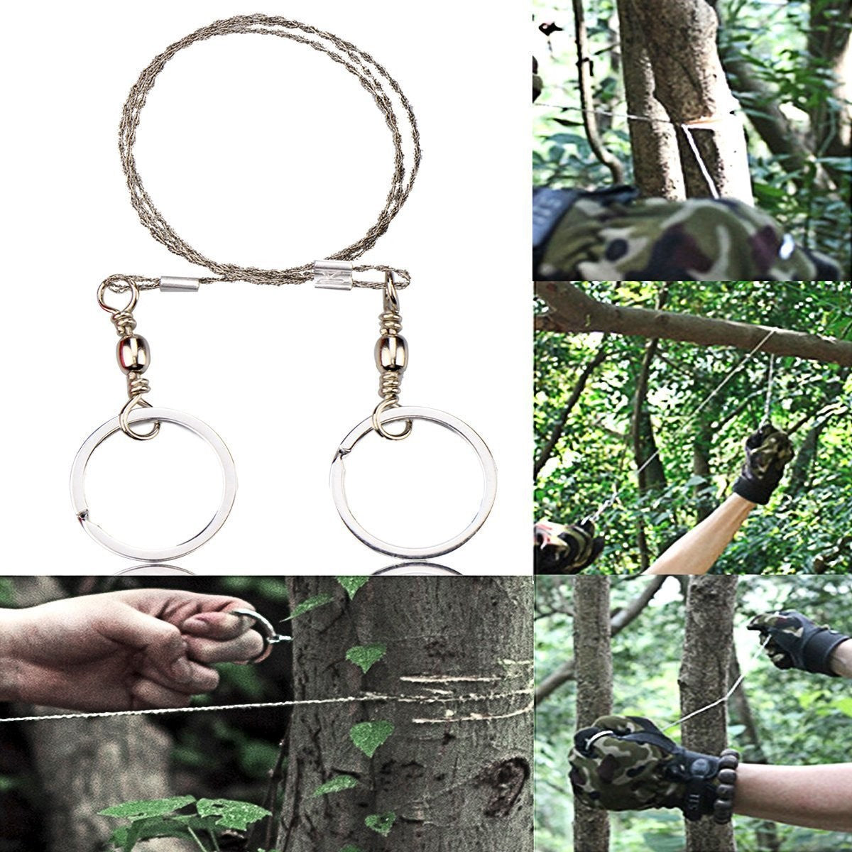 Kit supravietuire 19 in 1 Flippy, Cutit/Busola/Lanterna/Fluier/Chingi/Paracord, pentru Caping, Drumetii, Aventuri, Insturmente profesionale, Negru-3