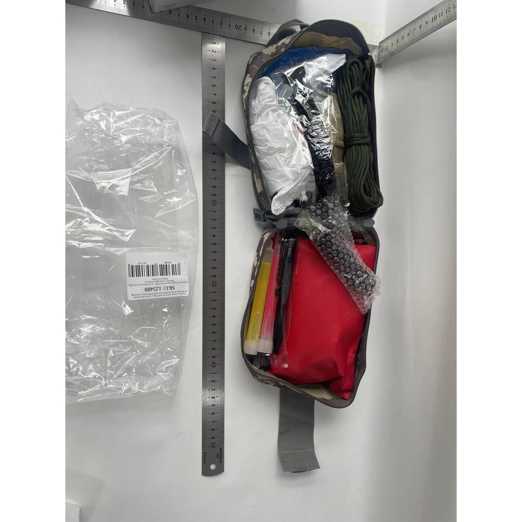 Kit supravietuire multifuncional Flippy, 42 de Instrumente Profesionale, Echipament de prim-ajutor, Drumetie, Camping-7