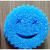 Burete de Vase, Flippy, Rotund Model Smiley Face, 10x4 cm, Albastru-0