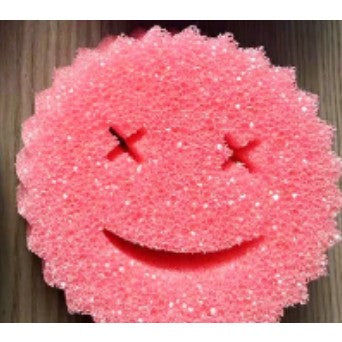 Burete de Vase, Flippy, Rotund Model Smiley Face, 10x4 cm, Roz-0
