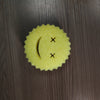 Burete de Vase, Flippy, Rotund Model Smiley Face, 10x4 cm, Galben-0