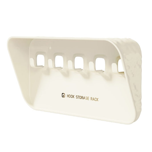 Raft de Depozitare cu Carlig, Flippy, Pentru Chei, Bijuterii, 20.3 x 4.6 x 10.3 cm, Alb-0
