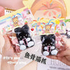 Jucarie Antistres Squishy, Flippy, cu Revenire Lenta, Model Pisicuta, Ambalaj Transparent, Negru-0