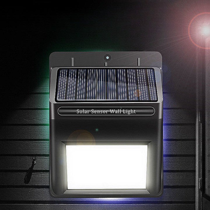 Lampa cu incarcare solara si senzor de miscare pentru exterior, 20 LED cu distanta de inductie, montaj pe perete, fara cabluri, Flippy-4