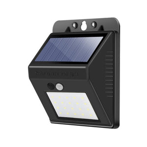 Lampa cu incarcare solara si senzor de miscare pentru exterior, 20 LED cu distanta de inductie, montaj pe perete, fara cabluri, Flippy-0