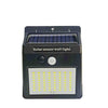 Lampa cu incarcare solara si senzor de miscare pentru exterior, 64 LED cu distanta de inductie, montaj pe perete, fara cabluri, Flippy-0
